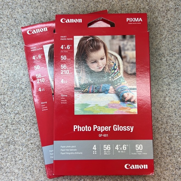 2 packs of Canon Pixma GP-601 Photo Paper Glossy 4"x6" 50 sheets in each pack - Picture 6 of 6